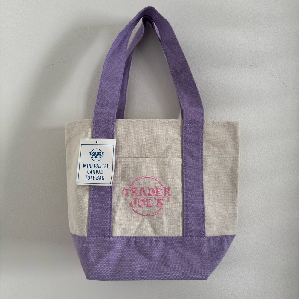 Trader Joe’s Mini Pastel Canvas Tote Bag